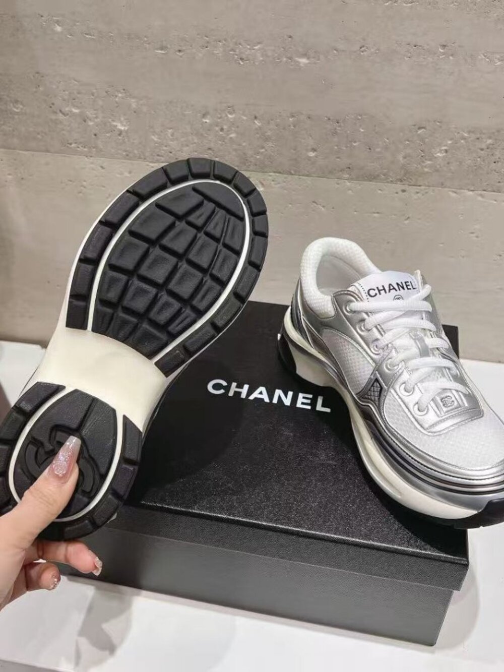 Authentic Chanel Platform Dad Shoes View 5